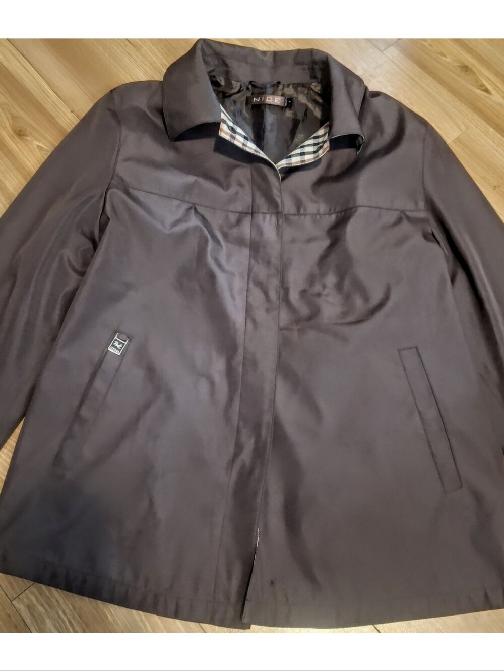 NICE Brand Men's Dark Brown Vintage-style Trench Coat